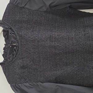 Smocked Front Cotton Cropped Top